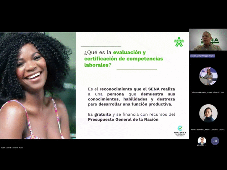 WEBINAR: Análisis de la oferta de formación de empleos verdes para a poyar la transición energética justa en Colombia.