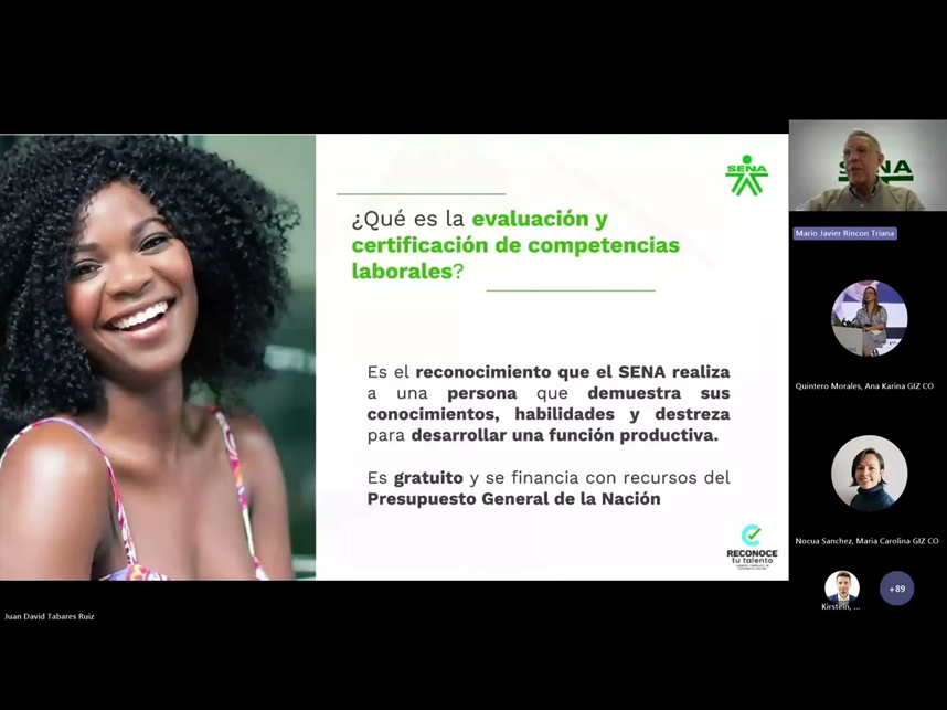 WEBINAR: Análisis de la oferta de formación de empleos verdes para a poyar la transición energética justa en Colombia.