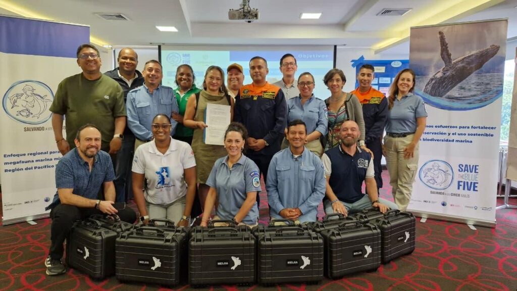 Hacia una atención especializada y segura para el desenmalle de mamíferos marinos en el Pacífico colombiano