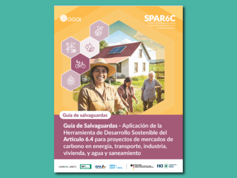 Guía de Salvaguardas – Aplicación de la Herramienta de Desarrollo Sostenible del Artículo 6.4 para proyectos de mercados de carbono en energía, transporte, industria, vivienda, y agua y saneamiento